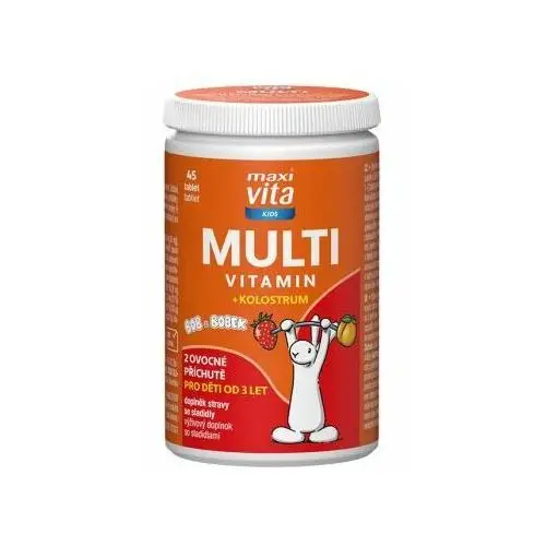 Vitar, s.r.o. Maxi vita kids multiwitamina + colostrum 45 tabletek