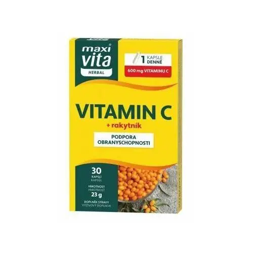 Vitar, s.r.o. Maxi vita ziołowa witamina c + rokitnik 30 tabletek