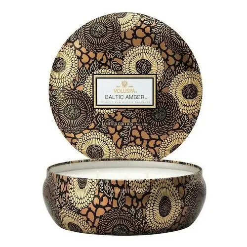 Japonica baltic amber 3 wick tin candle - świeca Voluspa