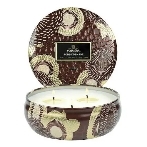 Japonica Forbidden Fig 3 Wick Tin Candle - Świeca