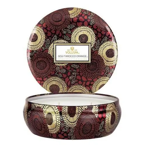 Voluspa Japonica goji tarocco orange 3 wick tin candle - świeca