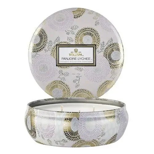 Voluspa Japonica panjore lychee 3 wick tin candle - świeca