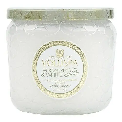 Maison Blanc Eucalyptus & White Sage Small Jar Candle - Świeca