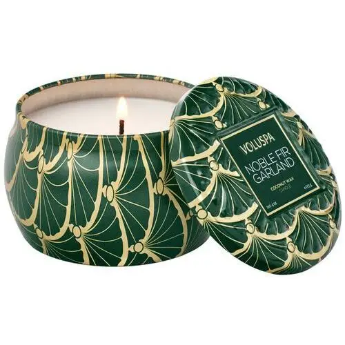 Voluspa Mini Tin Candle Noble Fir Garland (25 h)