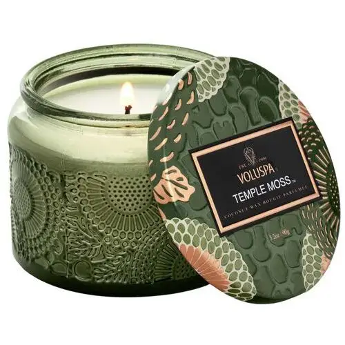 Voluspa petite jar candletemple moss (20 h)