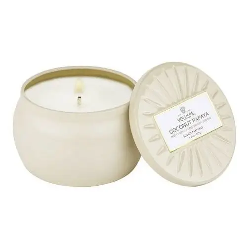 Voluspa Vermeil coconut papaya mini tin candle - świeca