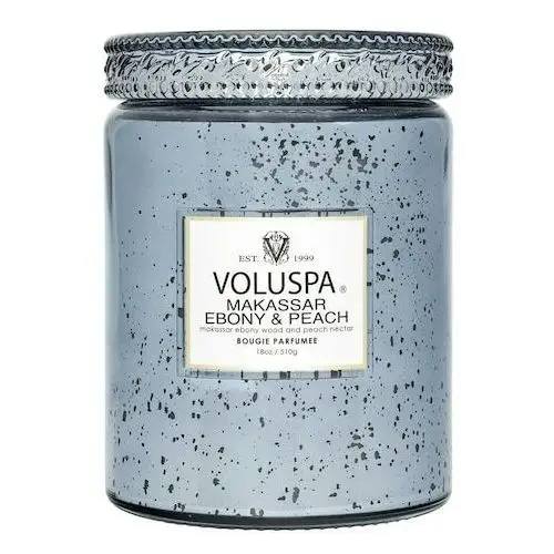 Voluspa Vermeil makassar ebony & peach large jar candle - świeca