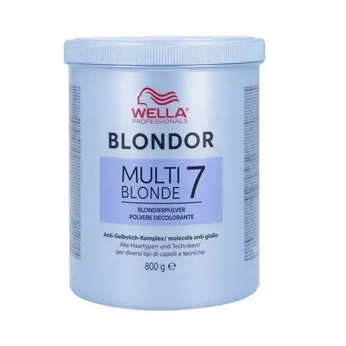 Wella Blondor Multi Blonde 7 Powder, Rozjaśniacz Bezpyłowy 800g, kolor blond