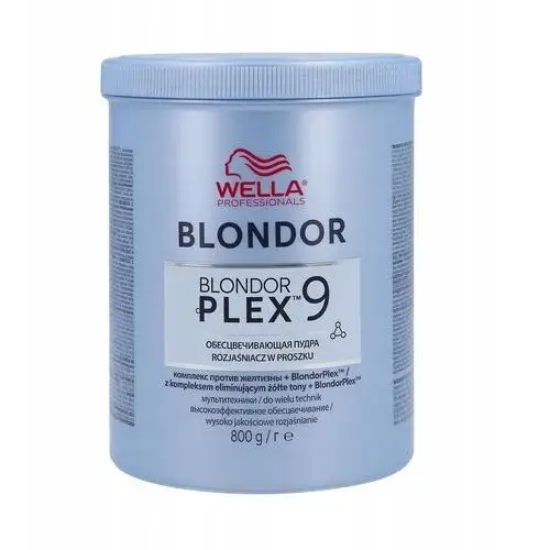 Wella Blondor Plex Rozjaśniacz Do Włosów W Proszku Do 9 Tonów 800G, kolor blond