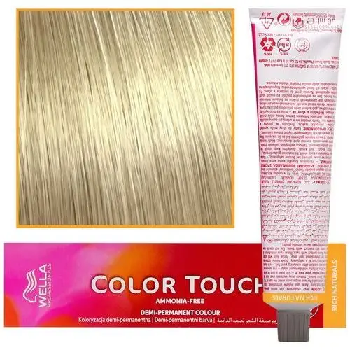 WELLA COLOR TOUCH profesjonalna farba do włosów 60 ml 10/1 Najjaśniejszy Blond Popielaty