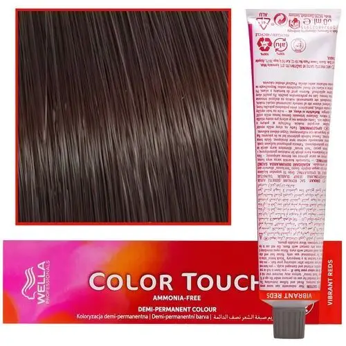 WELLA COLOR TOUCH profesjonalna farba do włosów 60 ml 4/57 Średni Brąz Mahoniowo-Brązowy, kolor brąz