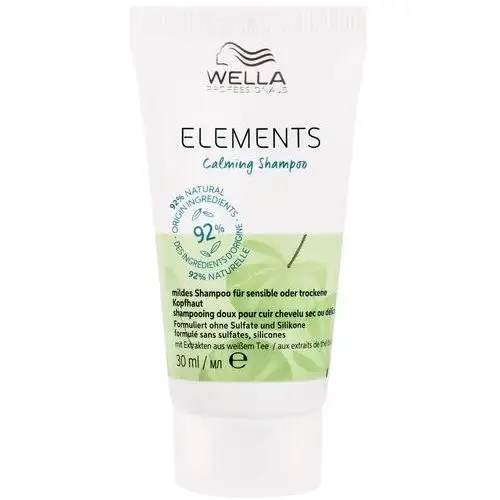 Wella Elements Calming - szampon do włosów i suchej lub wrażliwej skóry głowy, 30ml