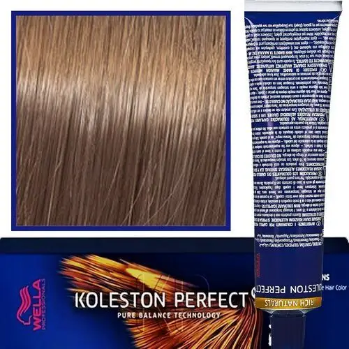 Koleston perfect me profesjonalna farba do koloryzacji włosów 60ml 7/38 złoto perłowy średni blond Wella