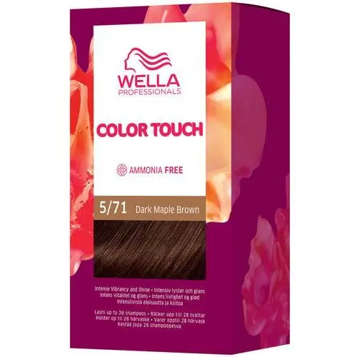 Wella professionals color touch deep brown dark maple brown 5/71 (130 ml)