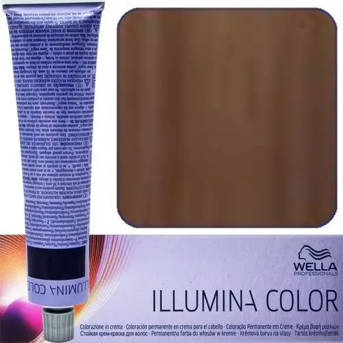 Wella illumina, farba do włosów 60ml 7/43 - średni czerwono złoty blond