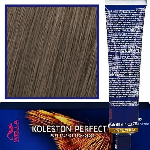 Wella koleston perfect me profesjonalna farba do koloryzacji włosów 60ml 7/18 popielato perłowy średni blond Wella professionals