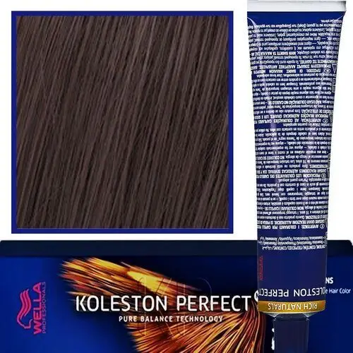 Wella koleston perfect me profesjonalna farba do koloryzacji włosów 60ml 5/07 naturalny brązowy jasny brąz