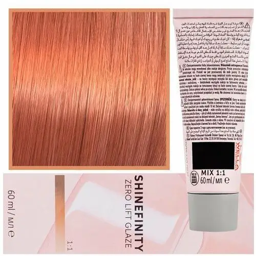 Wella shinefinity zero lift glaze - profesjonalna farba do włosów, 60ml 06/43