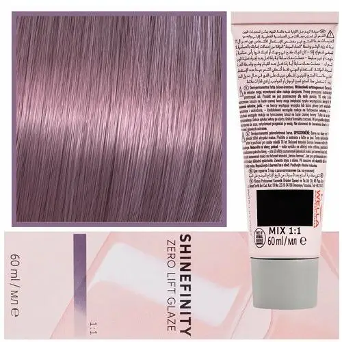 Wella shinefinity zero lift glaze - profesjonalna farba do włosów, 60ml 06/6
