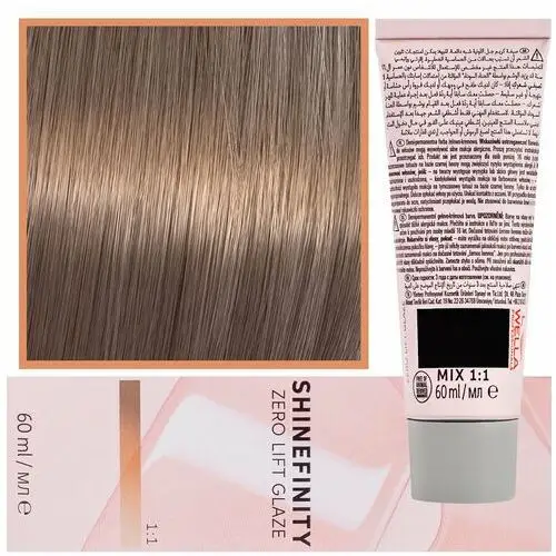 Wella shinefinity zero lift glaze - profesjonalna farba do włosów, 60ml 06/73