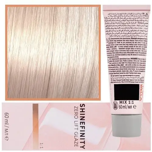 Wella shinefinity zero lift glaze - profesjonalna farba do włosów, 60ml 08/38