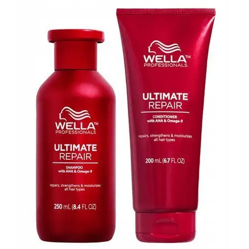 Wella Ultimate Repair zestaw odbudowa włosów zniszczonych szampon odżywka