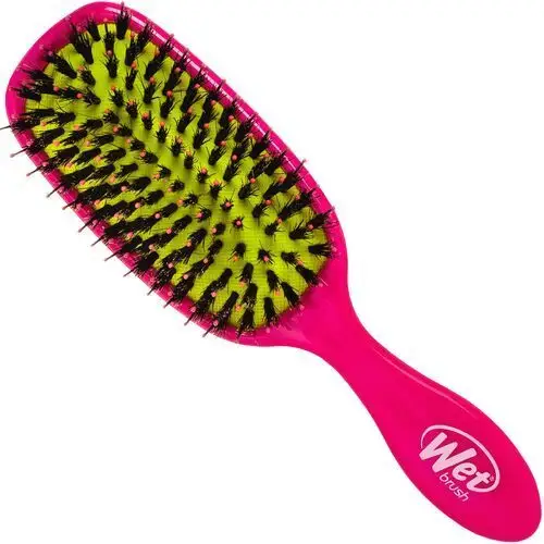 Wet Brush Shine Enhancer - wygładzająca szczotka z włosiem dzika Pink