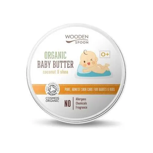 WoodenSpoon Organic Coconut & Shea masło do ciała dla dzieci od urodzenia 100 ml