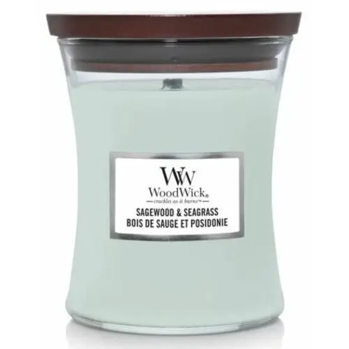 WOODWICK Sagewood & Seagrass Świeca zapachowa 275 g