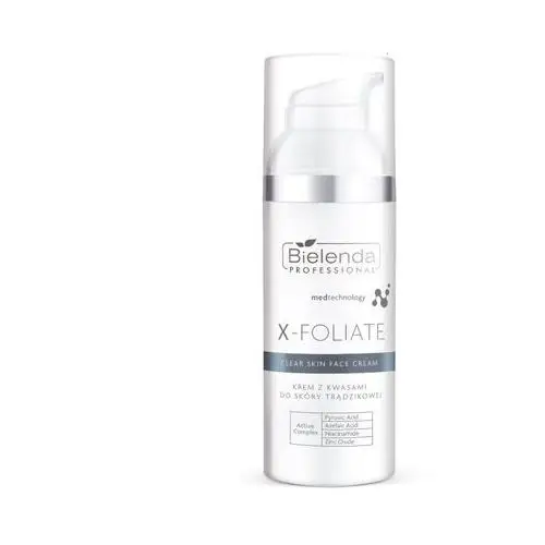 X – foliate - clear skin krem z kwasami do skóry trądzikowej 50 ml