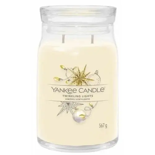 Yankee candle signature twinkling lights scented candle with 2 wicks 567 g