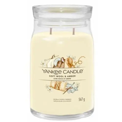 YANKEE CANDLE SOFT WOOL & AMBER kerze 567.0 g