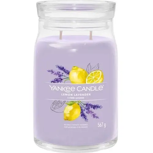 Yankee candle świece zapachowe lemon lavender kerze 567.0 g