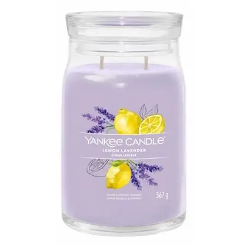 Yankee candle świece zapachowe lemon lavender kerze 567.0 g