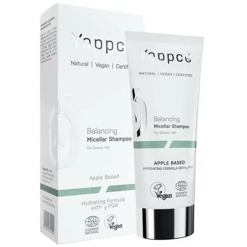 Yappco (kosmetyki) Szampon micelarny do włosów przetłuszczających się regulujący sebum eco 200 ml - yappco