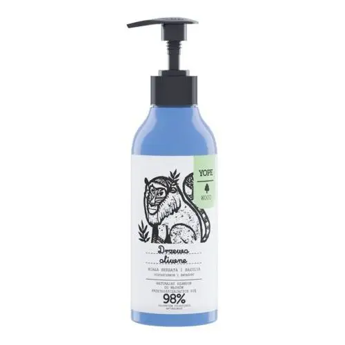 Yope szampon do włosów drzewo oliwne, biała herbata i bazylia 300 ml