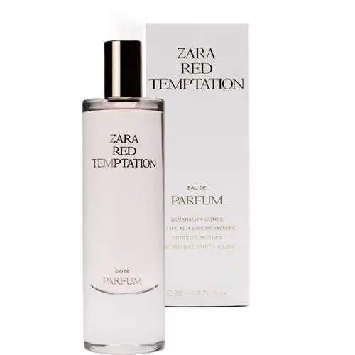 Zara Red Temptation 80 ML For Her Perfumy Damskie jaśmin szafran pomarancza