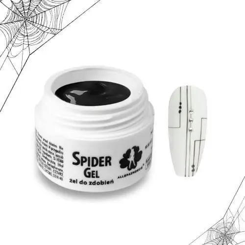 Żel do zdobień Spider Gel Black 3ml