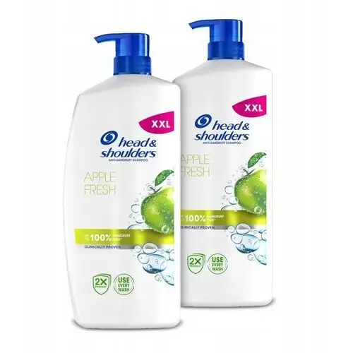 Zestaw 2x Head & Shoulders Apple Przeciwłupieżowy szampon do włosów 800ml