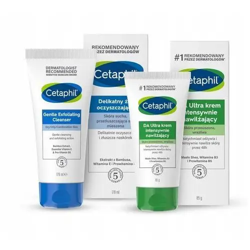 Zestaw Cetaphil Da Ultra krem i Delikatny żel