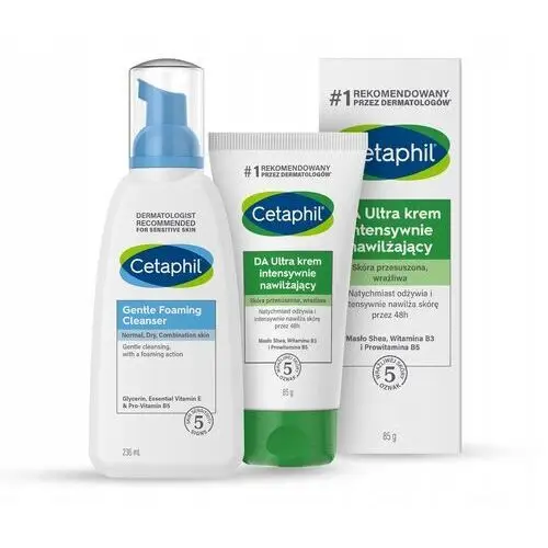 Zestaw Cetaphil Da Ultra Krem i Lekka pianka