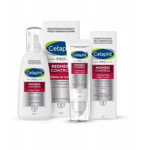 Zestaw Cetaphil Pro Redness Pianka i krem na noc