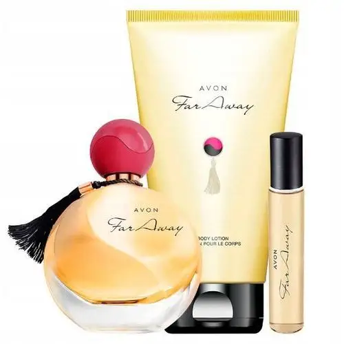 Zestaw Far Away dla Niej Avon Perfumy 50 ml Balsam do Ciała Perfumetka