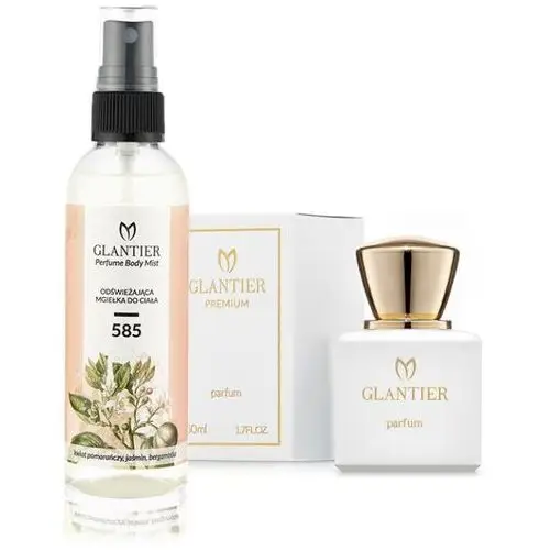 Zestaw Glantier Perfumy Premium 50ml 585 Mgiełka do Ciała 100ml 585