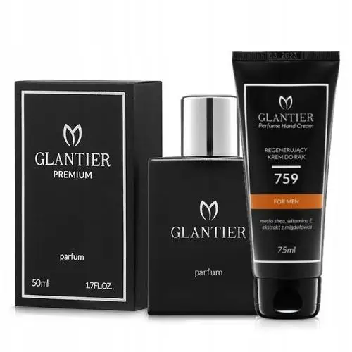 Zestaw Glantier Perfumy Premium 50ml 724 Krem do rąk 75ml 759