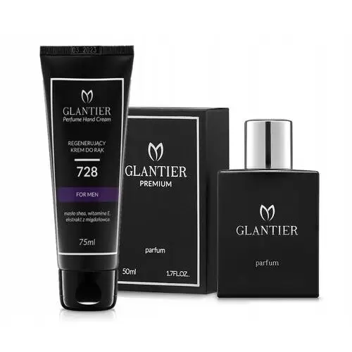 Zestaw Glantier Premium 50ml 728 Krem do Rąk 75ml 728