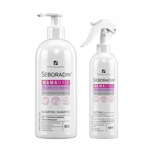 Zestaw Seboradin Mama Hair szampon 400 ml odżywka bez spłukiwania 200 ml