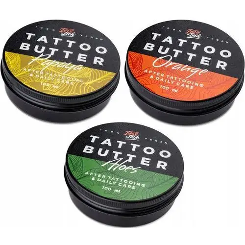 Zestaw Tattoo Butter Loveink Masło Krem do Tatuażu Papaya Orange Aloes