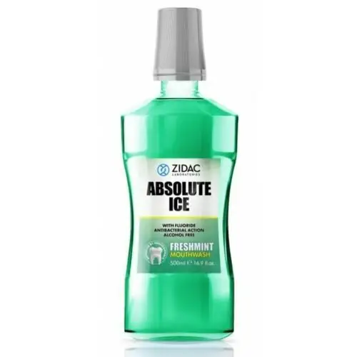 Zidac absolute ice freshmint mouthwash 500 ml